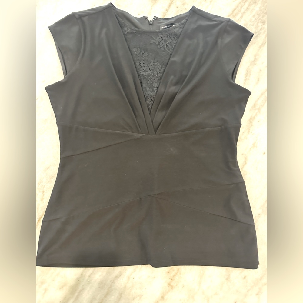 White House Black Market Black Top Size M